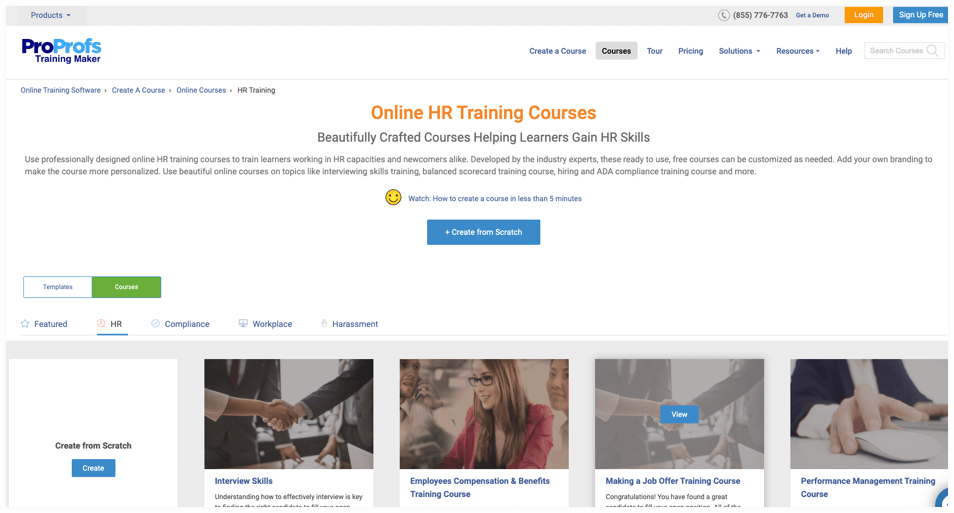 ProProfs HR Training Courses