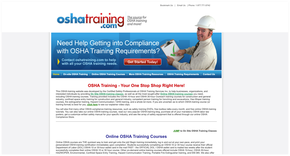 oshatraining.com:best online OSHA training providers