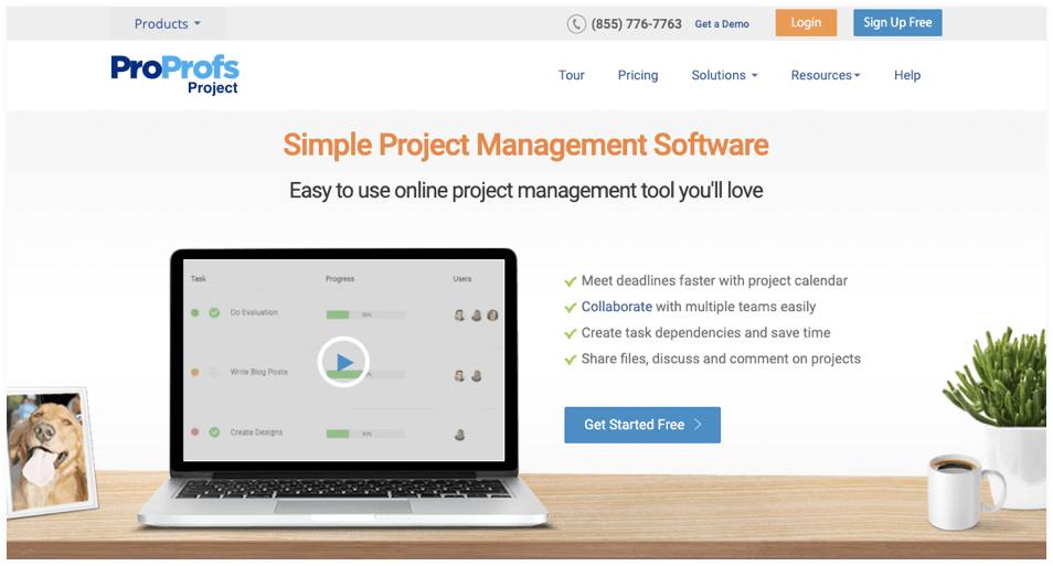 ProProfs Project Remote Team Software