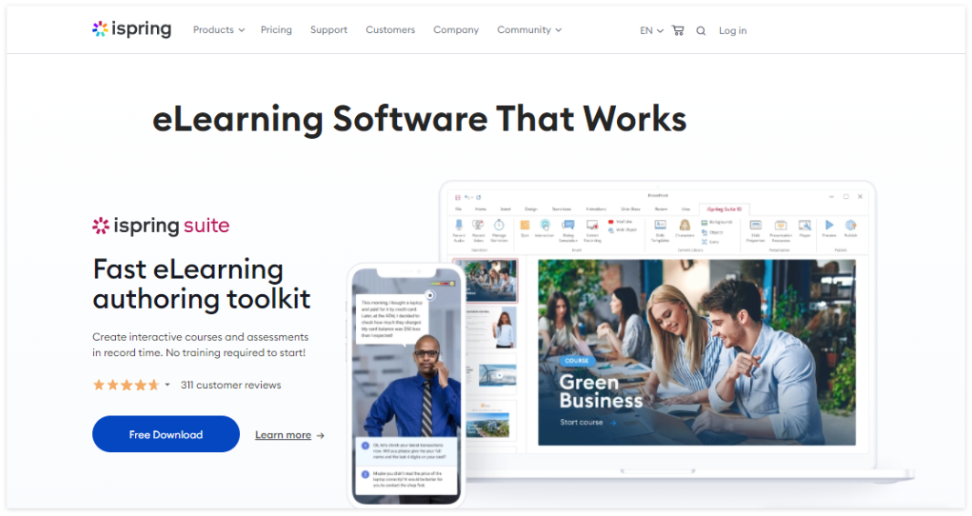 iSpring Web-Based Training Tool