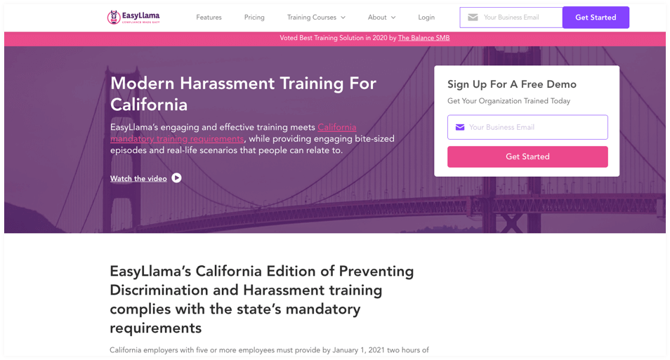 EasyLlama: Online Interactive Harassment Training For Employees