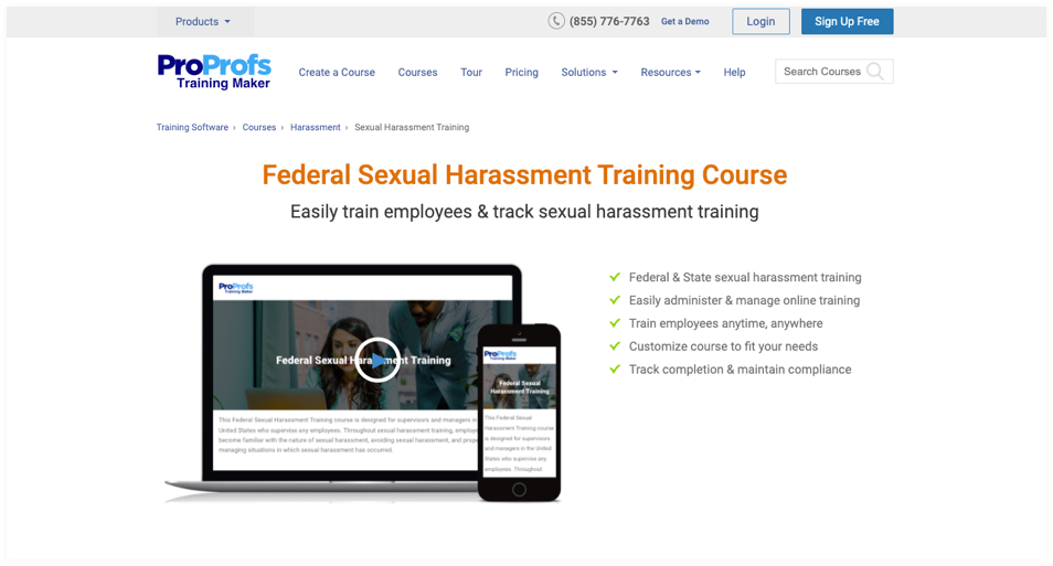 NEW 2021 Program Preventing Sexual Harassment USB Training for Employees 