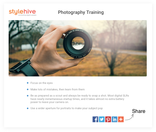 Easily share courses, lessons, and tests