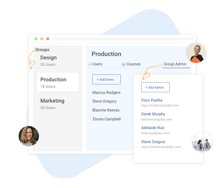 Manage Users by Roles or Departments
