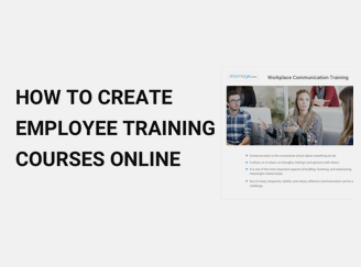 How to Create Employee Training Courses Online